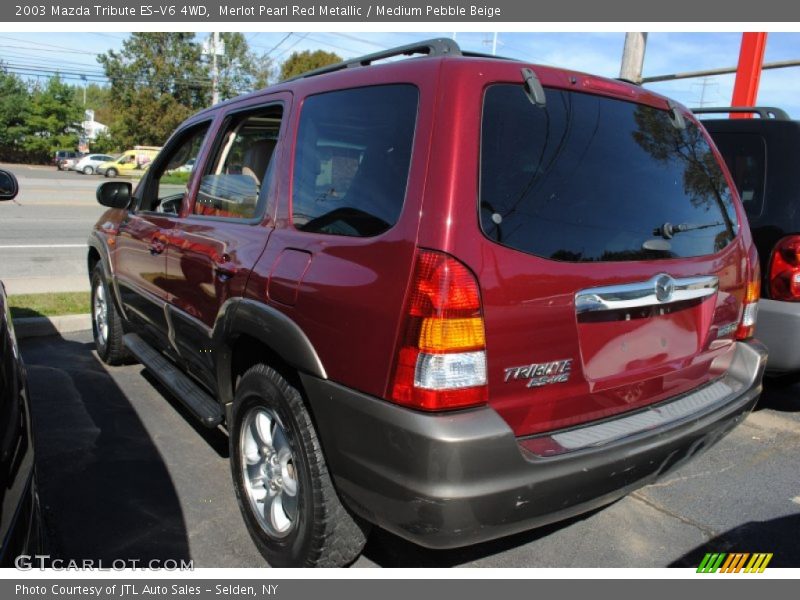 Merlot Pearl Red Metallic / Medium Pebble Beige 2003 Mazda Tribute ES-V6 4WD