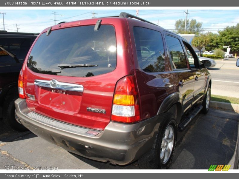 Merlot Pearl Red Metallic / Medium Pebble Beige 2003 Mazda Tribute ES-V6 4WD