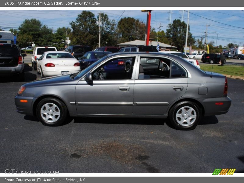 Stormy Gray / Gray 2005 Hyundai Accent GLS Sedan