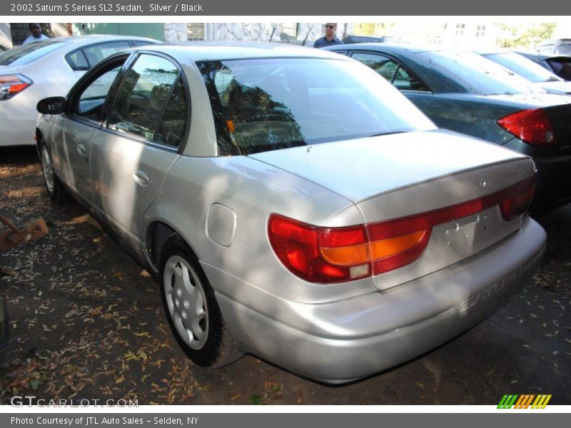Silver / Black 2002 Saturn S Series SL2 Sedan