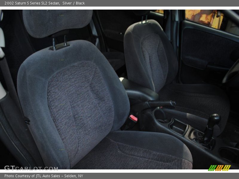 Silver / Black 2002 Saturn S Series SL2 Sedan