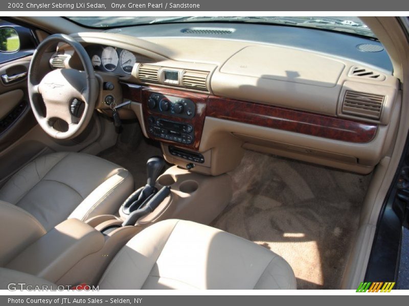 Onyx Green Pearl / Sandstone 2002 Chrysler Sebring LXi Sedan