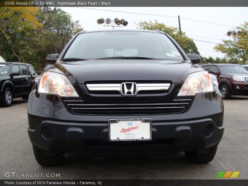 Nighthawk Black Pearl / Black 2008 Honda CR-V EX 4WD