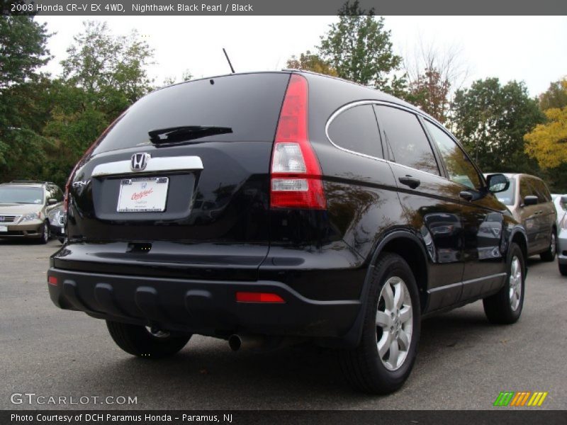 Nighthawk Black Pearl / Black 2008 Honda CR-V EX 4WD