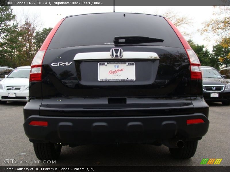 Nighthawk Black Pearl / Black 2008 Honda CR-V EX 4WD