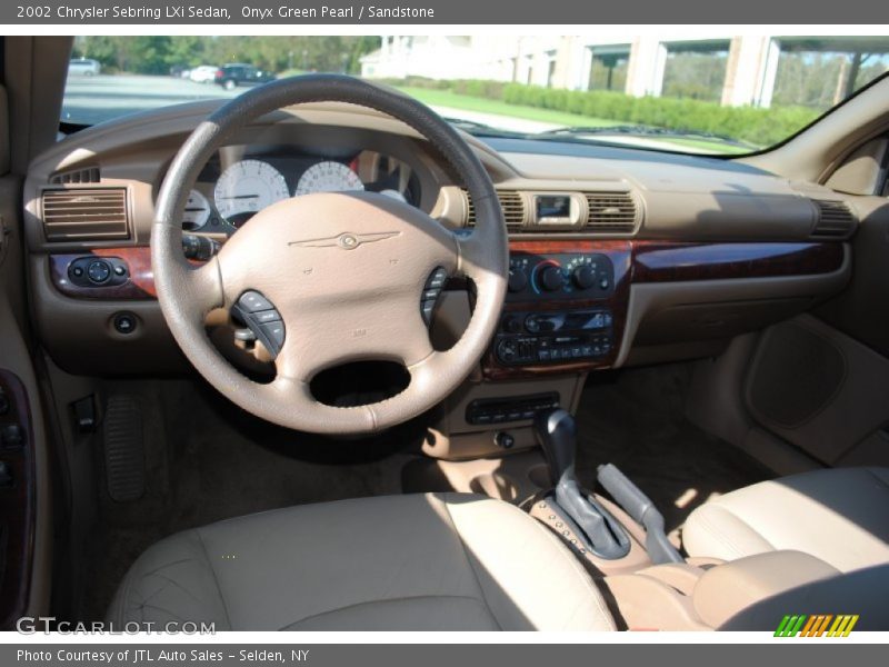 Onyx Green Pearl / Sandstone 2002 Chrysler Sebring LXi Sedan