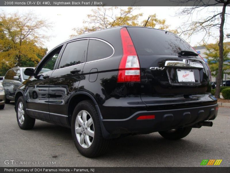 Nighthawk Black Pearl / Black 2008 Honda CR-V EX 4WD