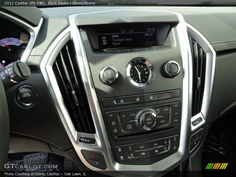 Black Raven / Ebony/Ebony 2012 Cadillac SRX FWD