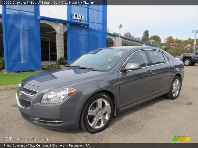 Dark Gray Metallic / Titanium 2009 Chevrolet Malibu LT Sedan