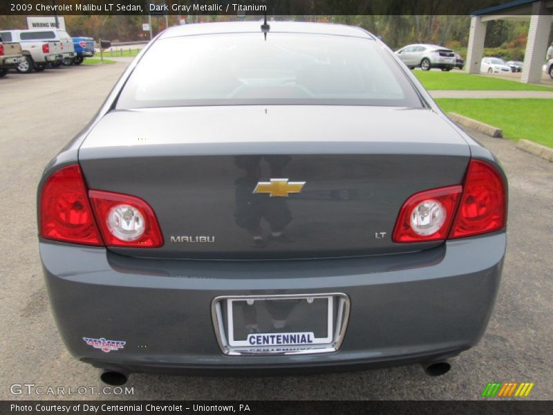 Dark Gray Metallic / Titanium 2009 Chevrolet Malibu LT Sedan