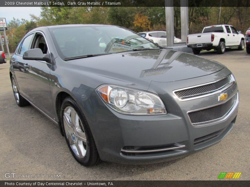 Dark Gray Metallic / Titanium 2009 Chevrolet Malibu LT Sedan