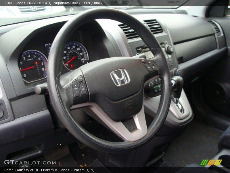 Nighthawk Black Pearl / Black 2008 Honda CR-V EX 4WD