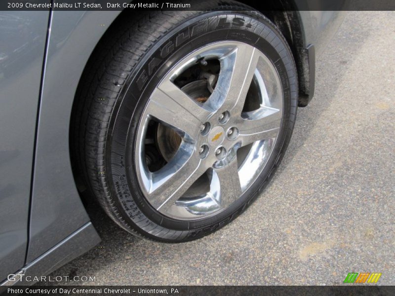 Dark Gray Metallic / Titanium 2009 Chevrolet Malibu LT Sedan
