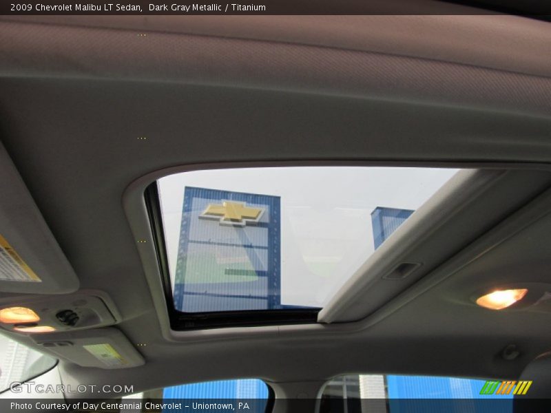 Dark Gray Metallic / Titanium 2009 Chevrolet Malibu LT Sedan
