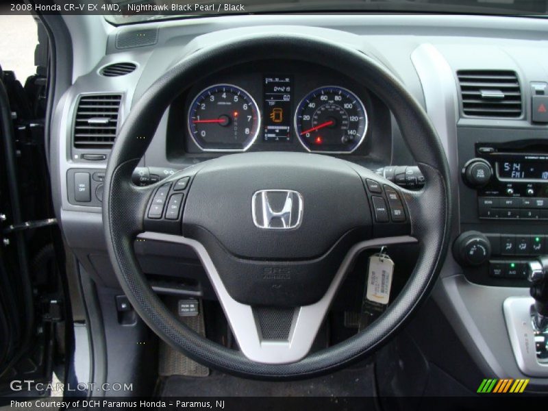Nighthawk Black Pearl / Black 2008 Honda CR-V EX 4WD