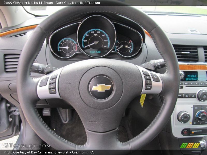 Dark Gray Metallic / Titanium 2009 Chevrolet Malibu LT Sedan