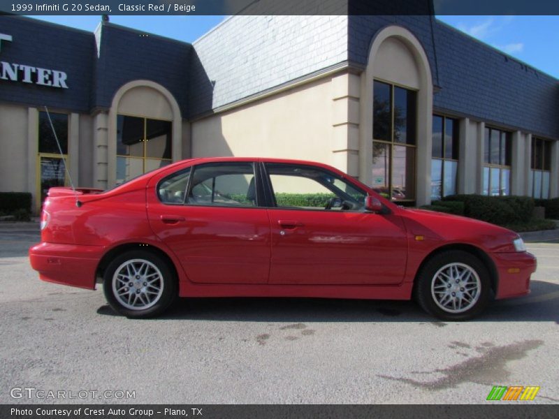 Classic Red / Beige 1999 Infiniti G 20 Sedan
