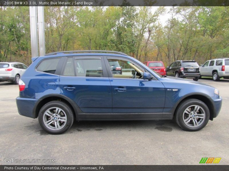 Mystic Blue Metallic / Sand Beige 2006 BMW X3 3.0i