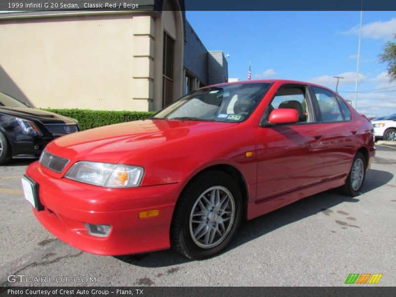 Classic Red / Beige 1999 Infiniti G 20 Sedan