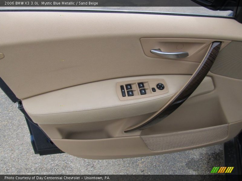 Mystic Blue Metallic / Sand Beige 2006 BMW X3 3.0i