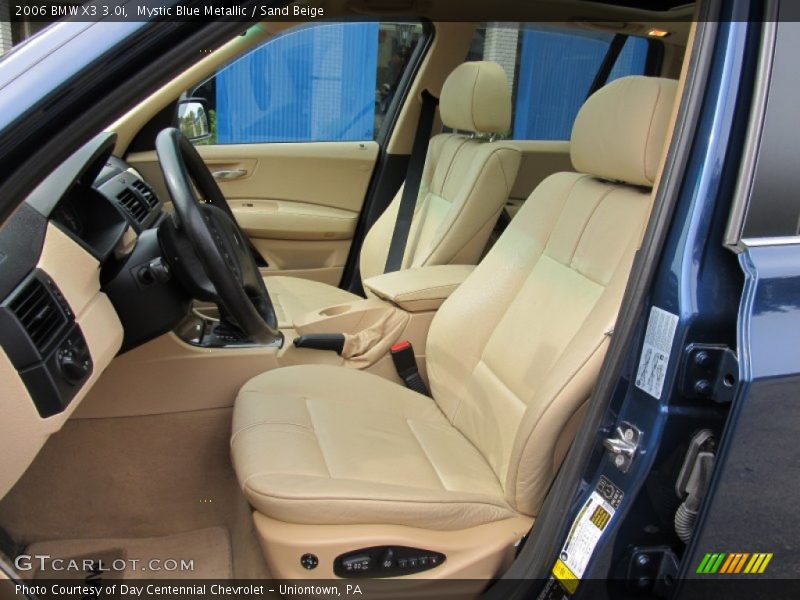 Mystic Blue Metallic / Sand Beige 2006 BMW X3 3.0i