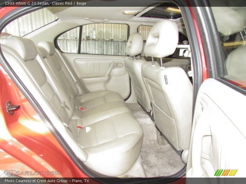Classic Red / Beige 1999 Infiniti G 20 Sedan