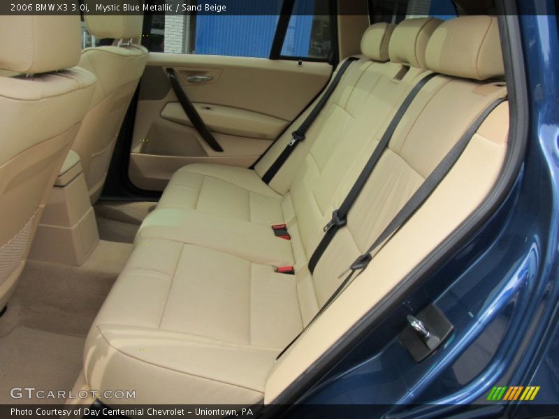 Mystic Blue Metallic / Sand Beige 2006 BMW X3 3.0i