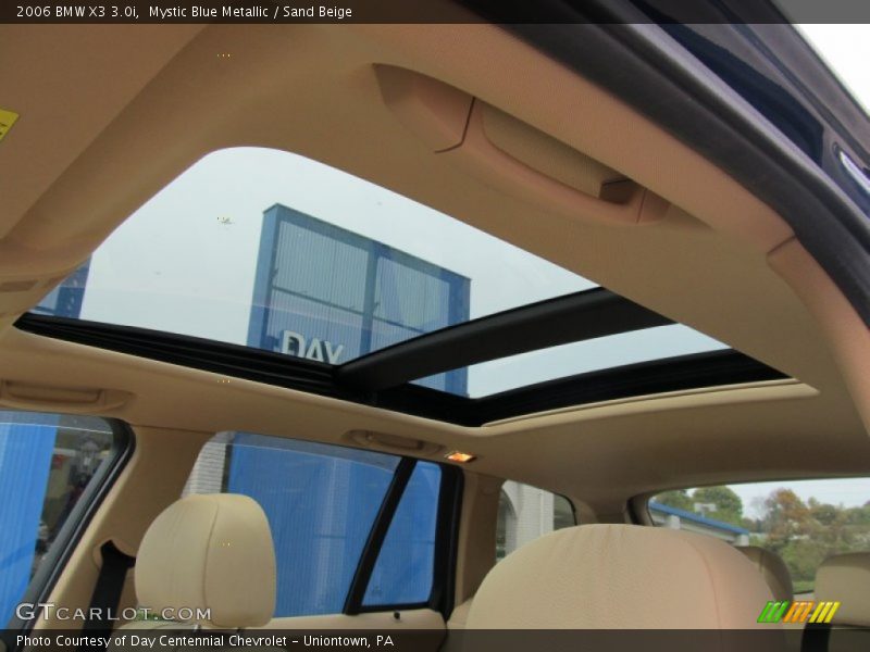 Mystic Blue Metallic / Sand Beige 2006 BMW X3 3.0i