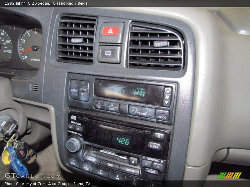 Classic Red / Beige 1999 Infiniti G 20 Sedan