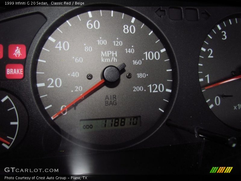 Classic Red / Beige 1999 Infiniti G 20 Sedan