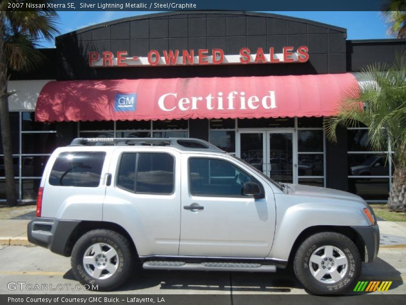 Silver Lightning Metallic / Steel/Graphite 2007 Nissan Xterra SE