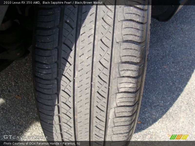 Black Sapphire Pearl / Black/Brown Walnut 2010 Lexus RX 350 AWD