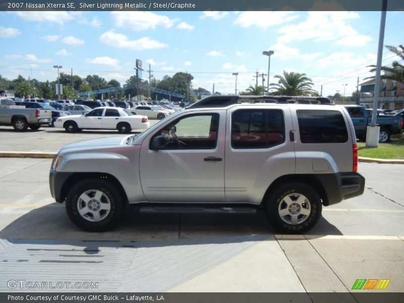 Silver Lightning Metallic / Steel/Graphite 2007 Nissan Xterra SE