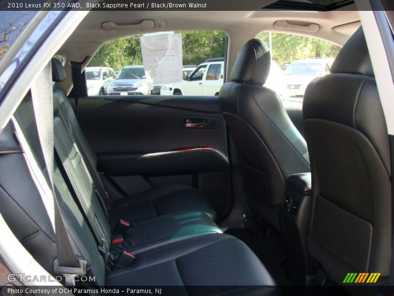 Black Sapphire Pearl / Black/Brown Walnut 2010 Lexus RX 350 AWD