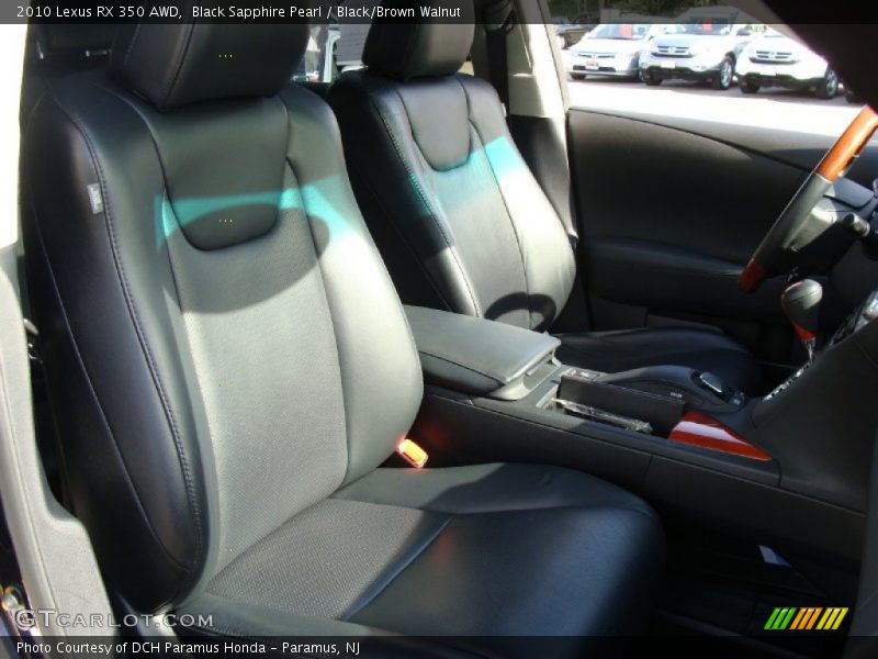 Black Sapphire Pearl / Black/Brown Walnut 2010 Lexus RX 350 AWD