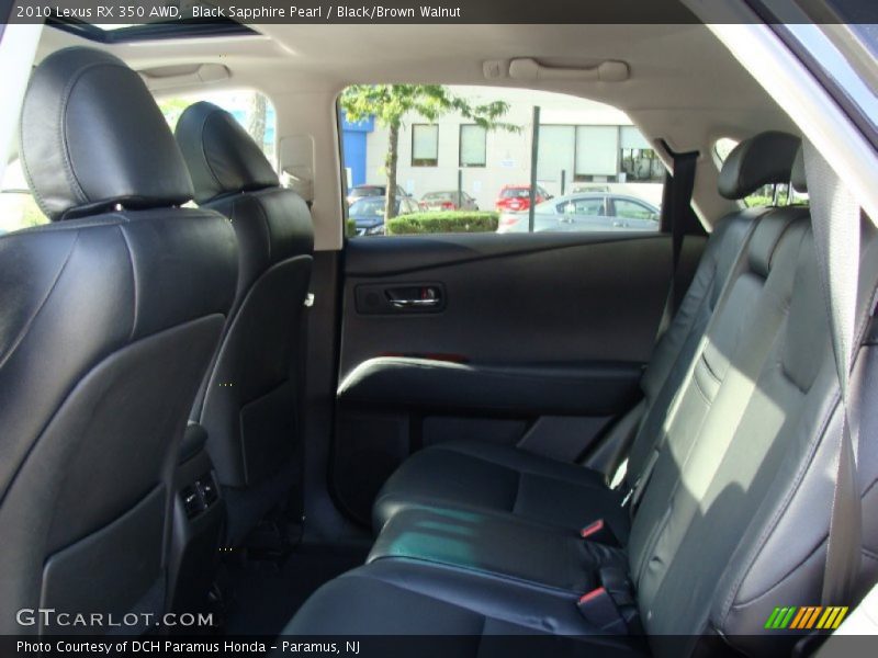 Black Sapphire Pearl / Black/Brown Walnut 2010 Lexus RX 350 AWD