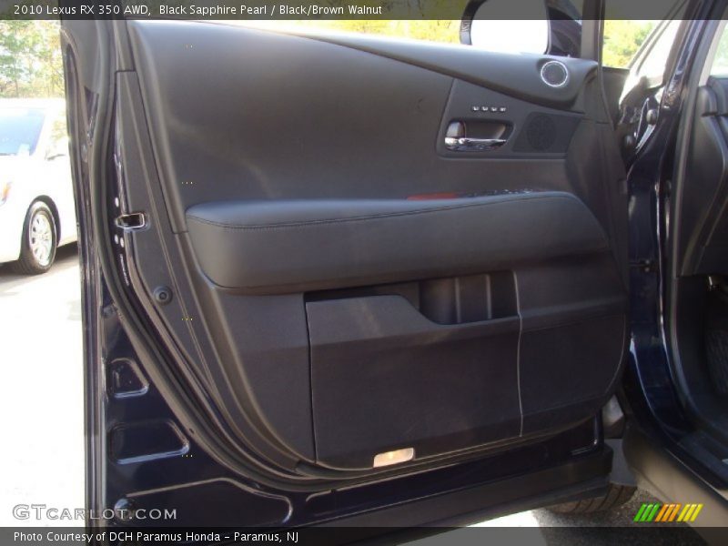 Black Sapphire Pearl / Black/Brown Walnut 2010 Lexus RX 350 AWD
