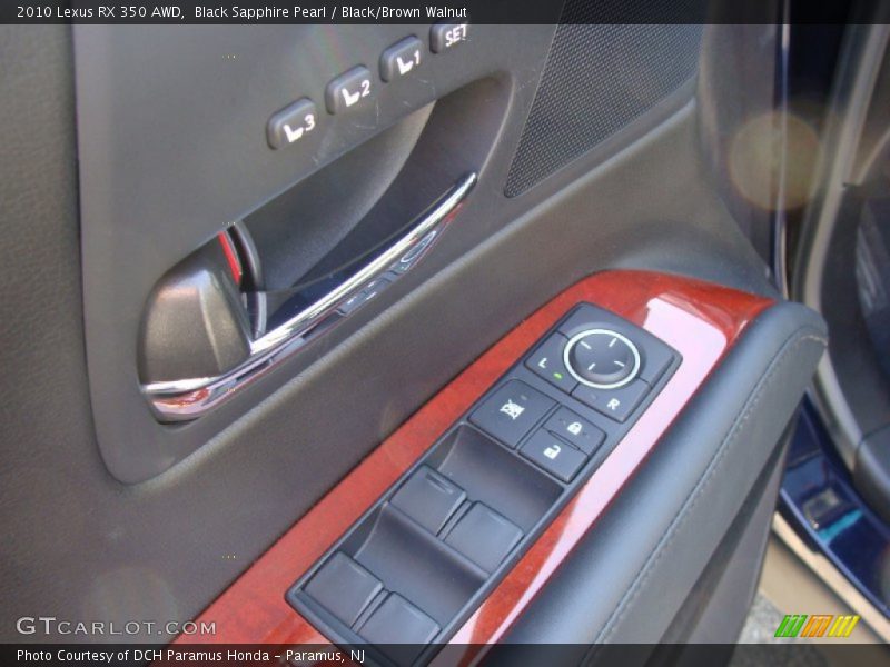 Black Sapphire Pearl / Black/Brown Walnut 2010 Lexus RX 350 AWD