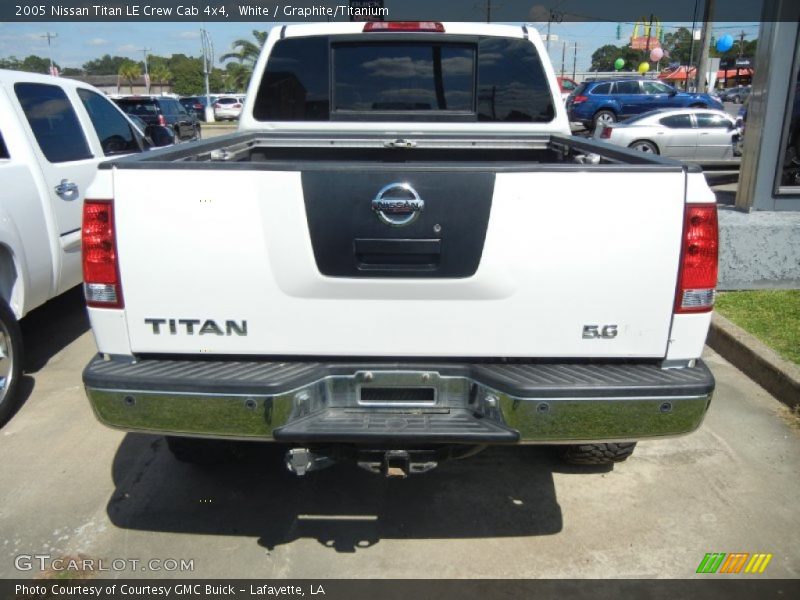 White / Graphite/Titanium 2005 Nissan Titan LE Crew Cab 4x4
