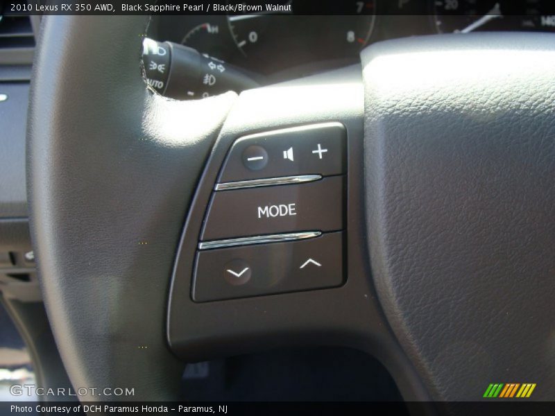 Black Sapphire Pearl / Black/Brown Walnut 2010 Lexus RX 350 AWD