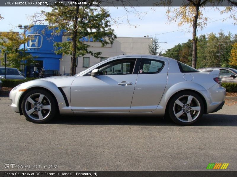 Sunlight Silver Metallic / Black 2007 Mazda RX-8 Sport
