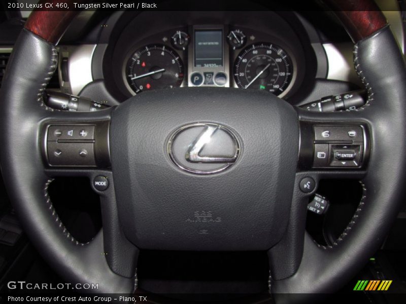 Tungsten Silver Pearl / Black 2010 Lexus GX 460