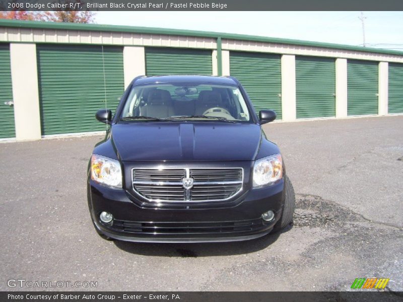 Brilliant Black Crystal Pearl / Pastel Pebble Beige 2008 Dodge Caliber R/T