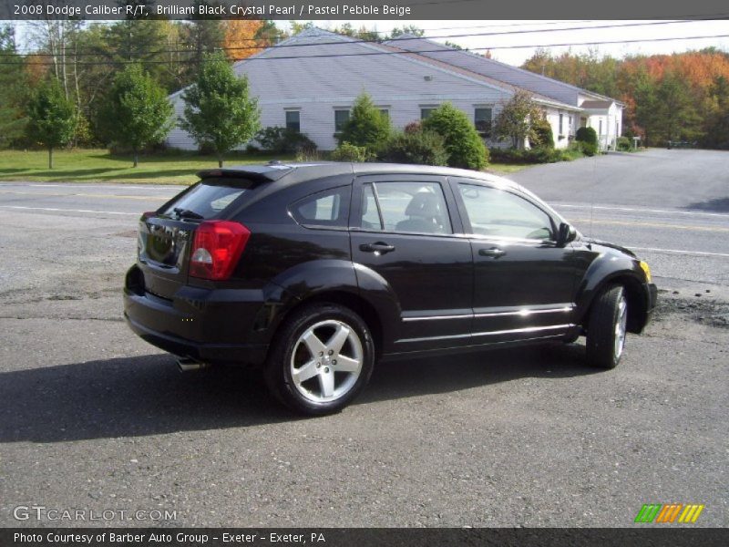 Brilliant Black Crystal Pearl / Pastel Pebble Beige 2008 Dodge Caliber R/T