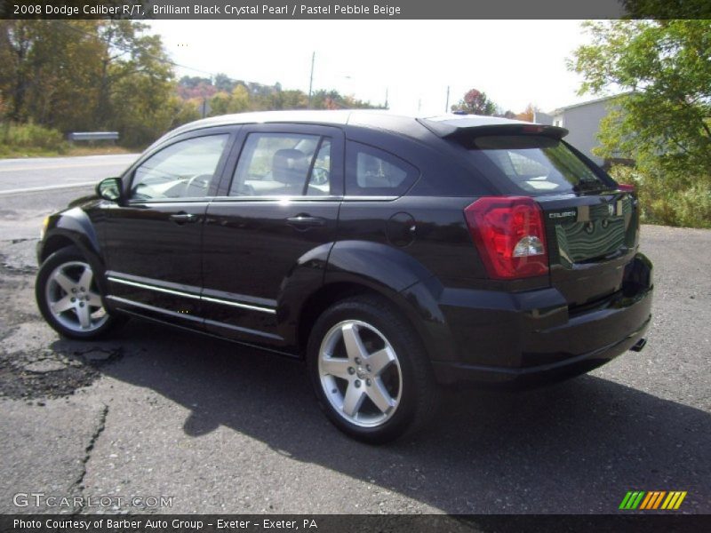 Brilliant Black Crystal Pearl / Pastel Pebble Beige 2008 Dodge Caliber R/T