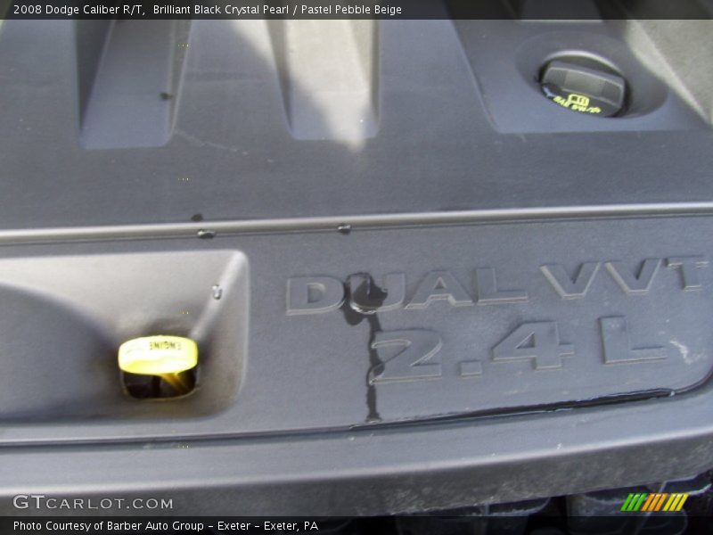Brilliant Black Crystal Pearl / Pastel Pebble Beige 2008 Dodge Caliber R/T