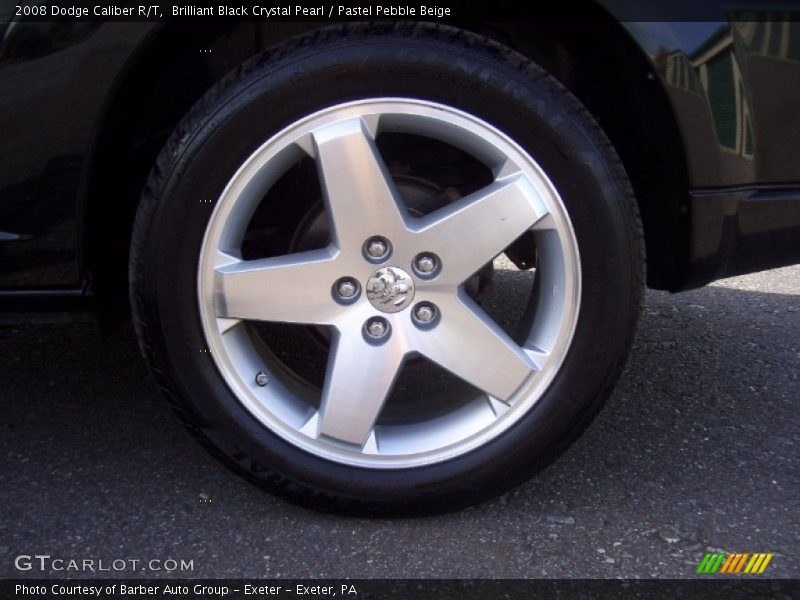 Brilliant Black Crystal Pearl / Pastel Pebble Beige 2008 Dodge Caliber R/T
