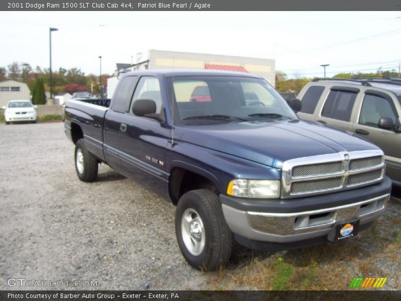 Patriot Blue Pearl / Agate 2001 Dodge Ram 1500 SLT Club Cab 4x4
