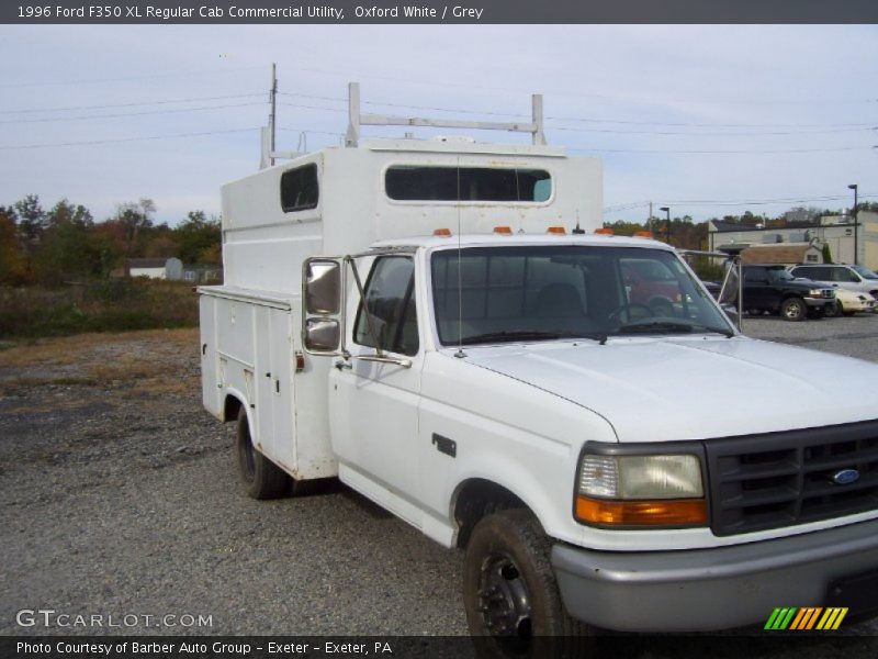 Oxford White / Grey 1996 Ford F350 XL Regular Cab Commercial Utility