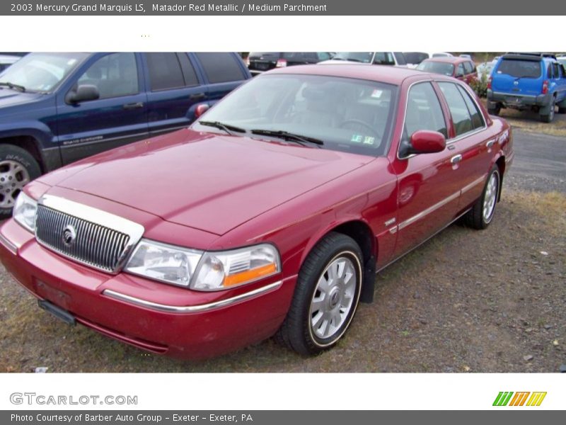Matador Red Metallic / Medium Parchment 2003 Mercury Grand Marquis LS